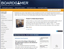 Tablet Screenshot of boardgamer.com
